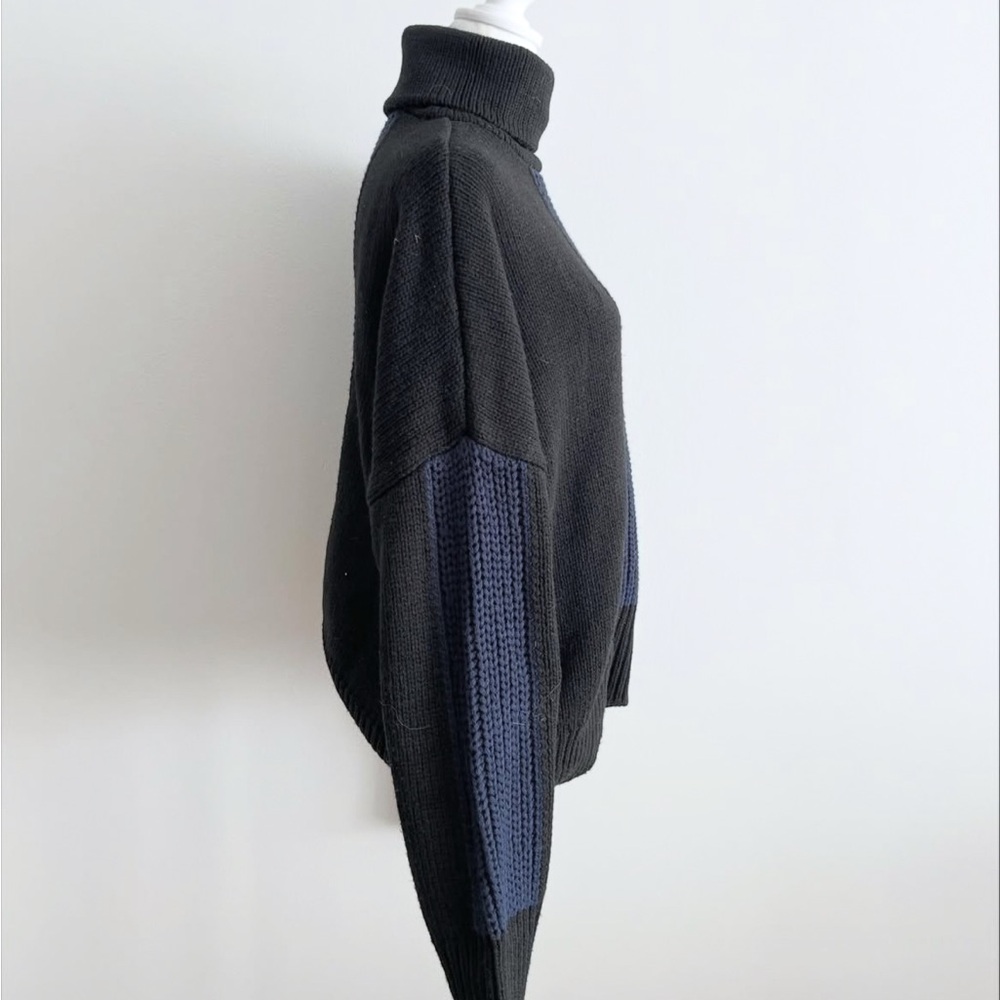 Topshop Colorblock Turtleneck Sweater - Picture 2 of 5